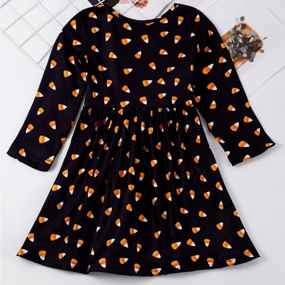 Candy corn girls 3-4t Halloween dress
